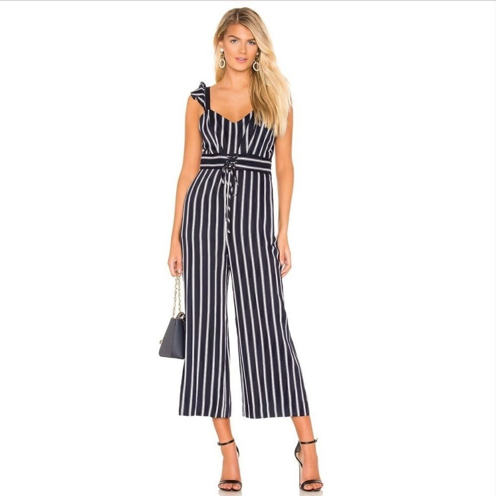 NWT Parker Myers Striped  Wide Leg Jumpsuit